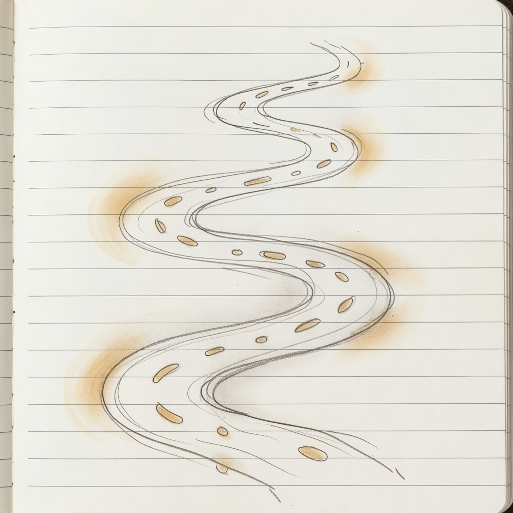 Monochrome editorial illustration